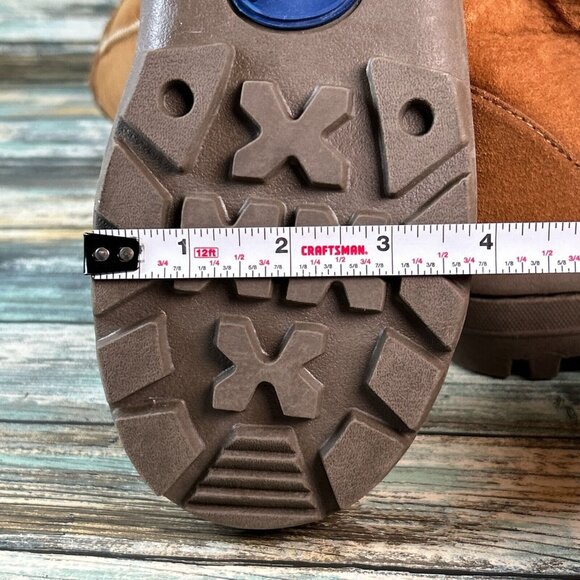 Emu Australia Knee High Boots Brown Sheepskin Wool Lined Pull On Lug Sole Size 6 - Picture 11 of 15